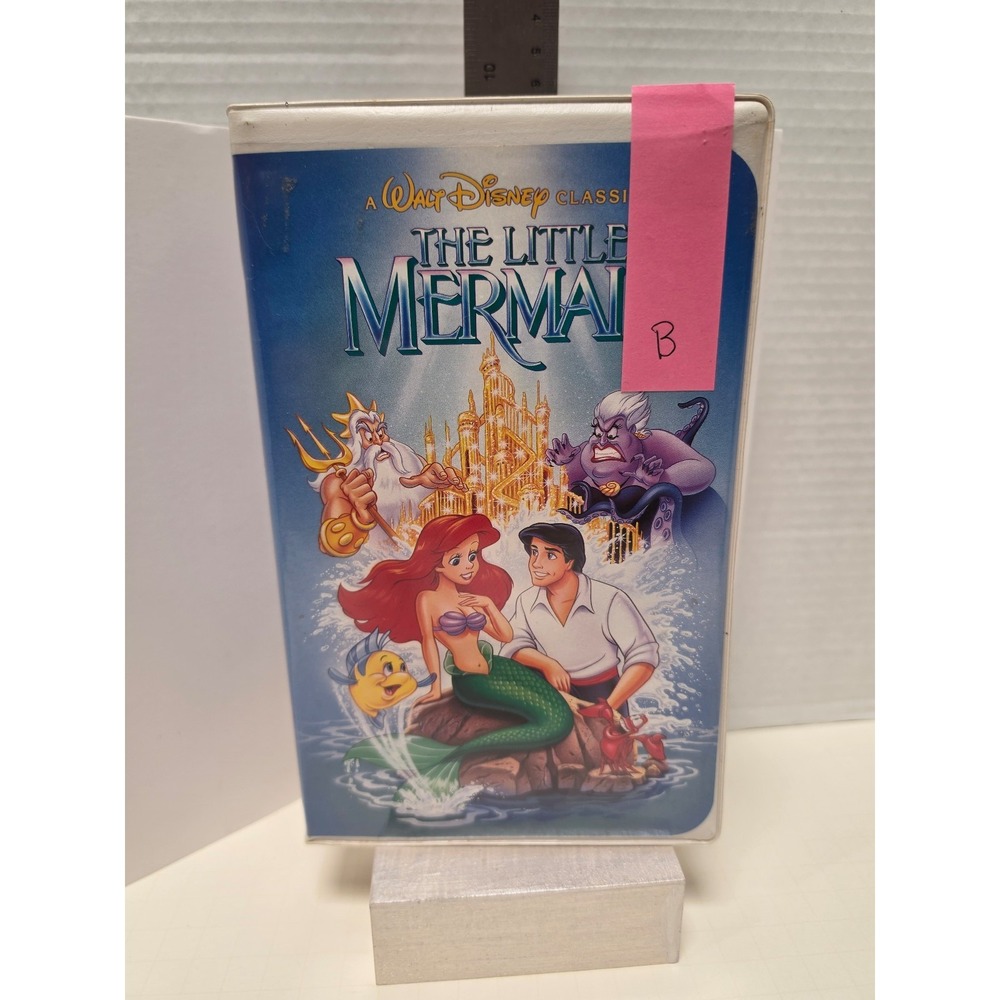 B Walt Disney Classics VHS tape of The Little Mermaid banned cover‎